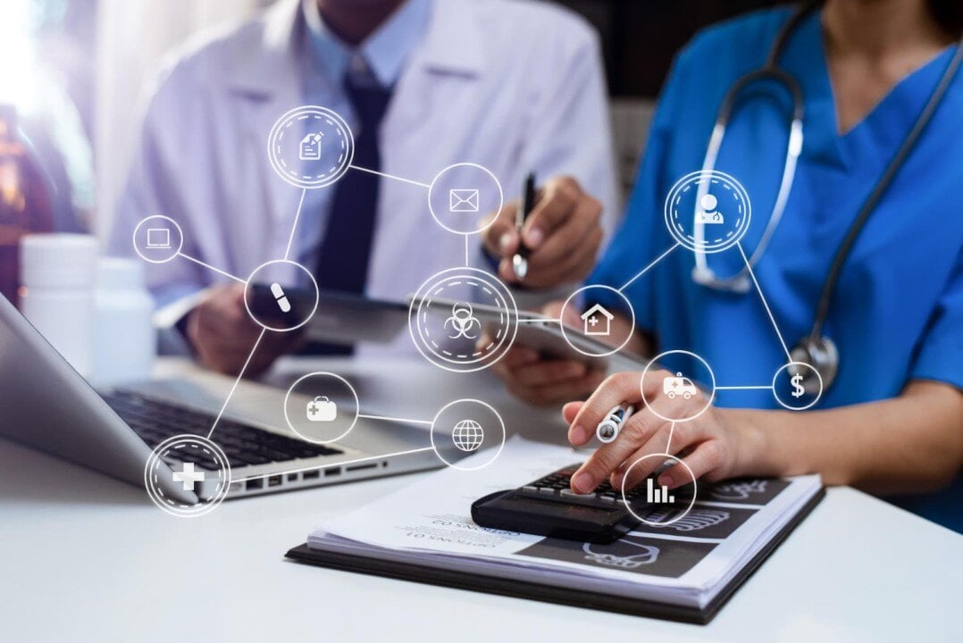 healthcare data exchange diagram